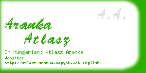 aranka atlasz business card